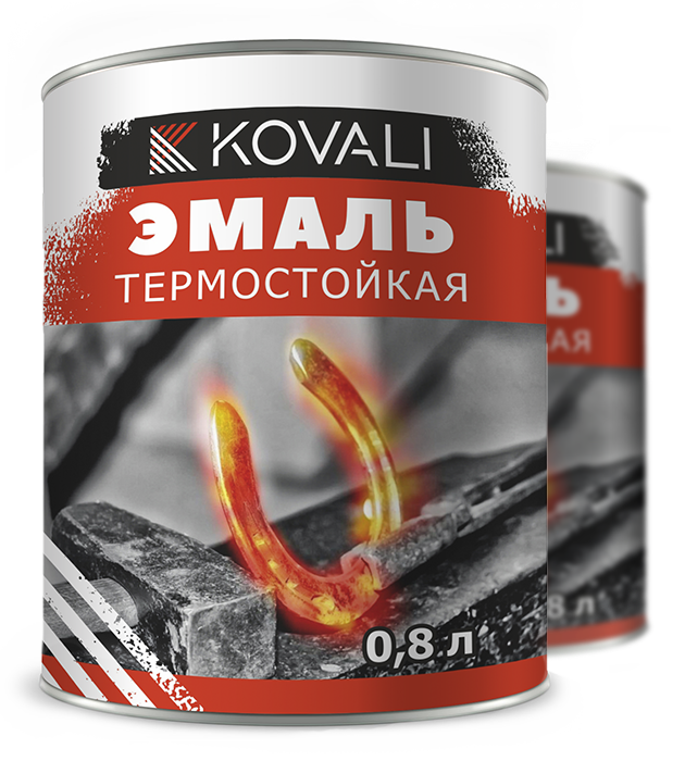 Эмаль термостойкая Kovali до 900°